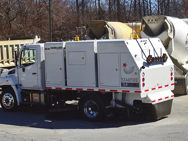 Starfire S-4XL sweeping near a cement plant
