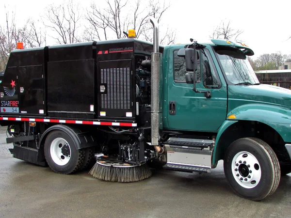 Starfire S-4XXL custom color sweeper on conventional chassis